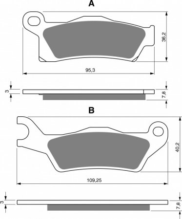 Brake pads GOLDFREN 310 K5