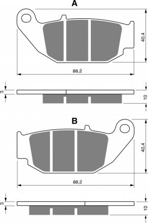 Brake pads GOLDFREN 311 S33 STREET REAR