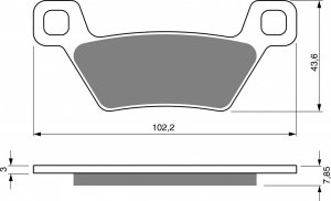 Brake pads GOLDFREN K5