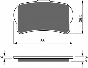 Brake pads GOLDFREN AD  OFF-ROAD FRONT