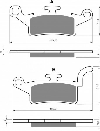 Brake pads GOLDFREN 330 S3