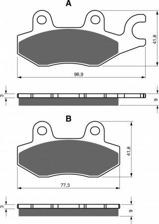 Brake pads GOLDFREN 332 AD