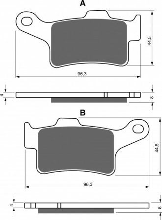 Brake pads GOLDFREN 335 S33 STREET REAR