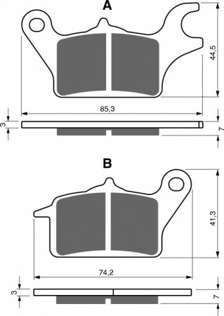 Brake pads GOLDFREN 336 AD  STREET