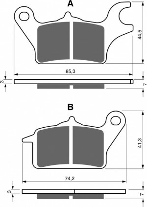 Brake pads GOLDFREN AD  STREET