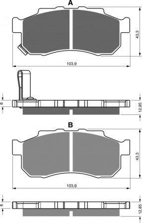 Brake pads GOLDFREN 338 S3