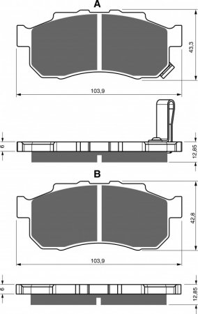 Brake pads GOLDFREN 339 K5