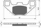 Brake pads GOLDFREN 342 AD  OFF-ROAD FRONT