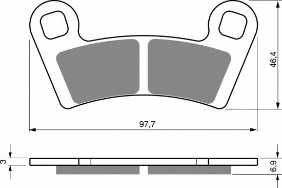 Brake pads GOLDFREN 343 S3