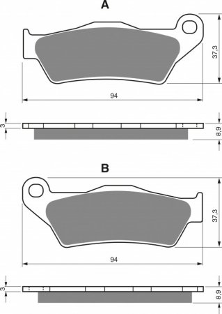 Brake pads GOLDFREN 349 S3