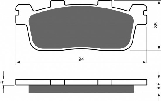 Brake pads GOLDFREN 355 S3