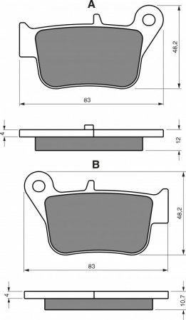 Brake pads GOLDFREN 360 S3