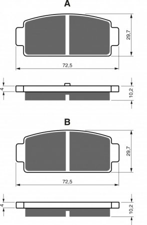 Brake pads GOLDFREN 362 S33 OFF-ROAD REAR