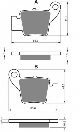 Brake pads GOLDFREN 364 K5