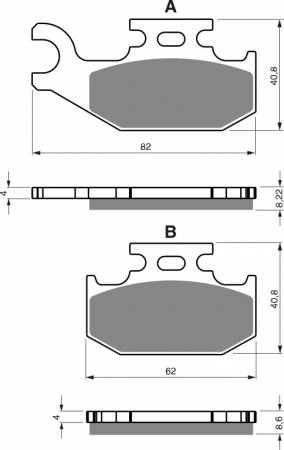 Brake pads GOLDFREN 374 S3