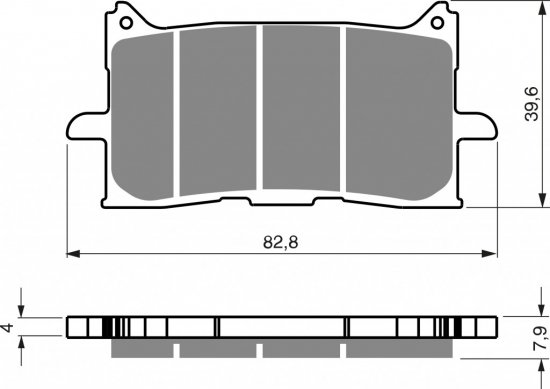 Brake pads GOLDFREN 379 AD  STREET