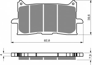 Brake pads GOLDFREN AD  STREET