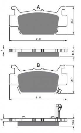 Brake pads GOLDFREN 382 S3