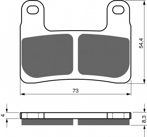 Brake pads GOLDFREN 397 AD  STREET