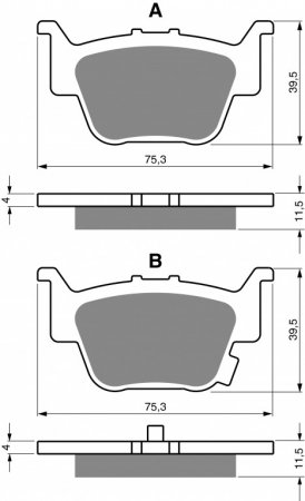 Brake pads GOLDFREN 399 S3