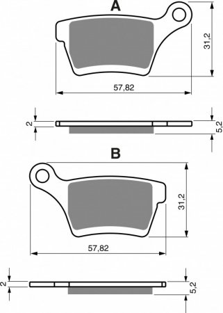 Brake pads GOLDFREN 400 S3