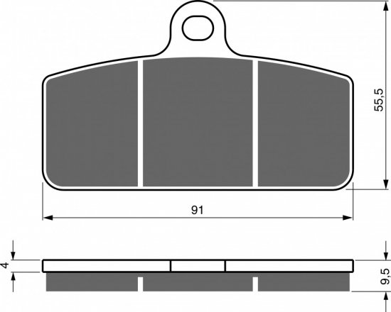 Brake pads GOLDFREN 406 S33 STREET REAR