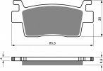 Brake pads GOLDFREN 411 S33 STREET REAR