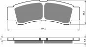 Brake pads GOLDFREN 412 S33 STREET FRONT