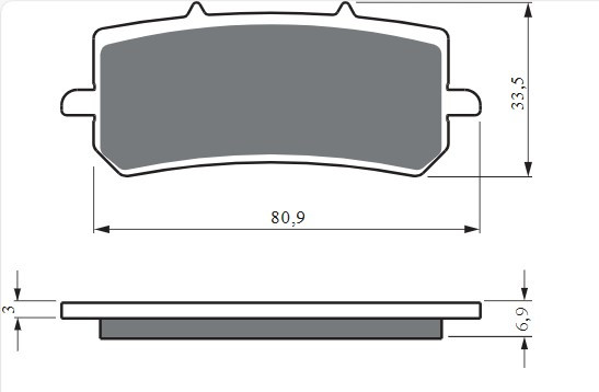 Brake pads GOLDFREN 419 S33 STREET FRONT