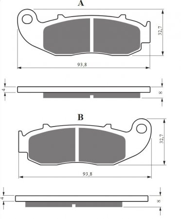 Brake pads GOLDFREN 423 S33 STREET FRONT