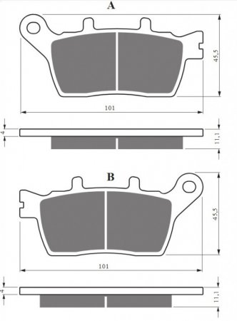 Brake pads GOLDFREN 424 S33 STREET REAR