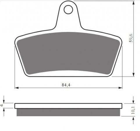 Brake pads GOLDFREN 431 S33 STREET FRONT