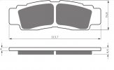 Brake pads GOLDFREN 432 S33 STREET FRONT