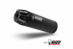 Full exhaust system 2x1 MIVV K.060.SH1BGN HR-1 Black with carbon cap