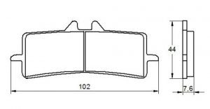 Brake pads ACCOSSATO EV2