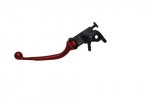 Adjustable folding lever ACCOSSATO aluminium, master cylinder red