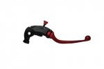 Adjustable folding lever ACCOSSATO aluminium, master cylinder red