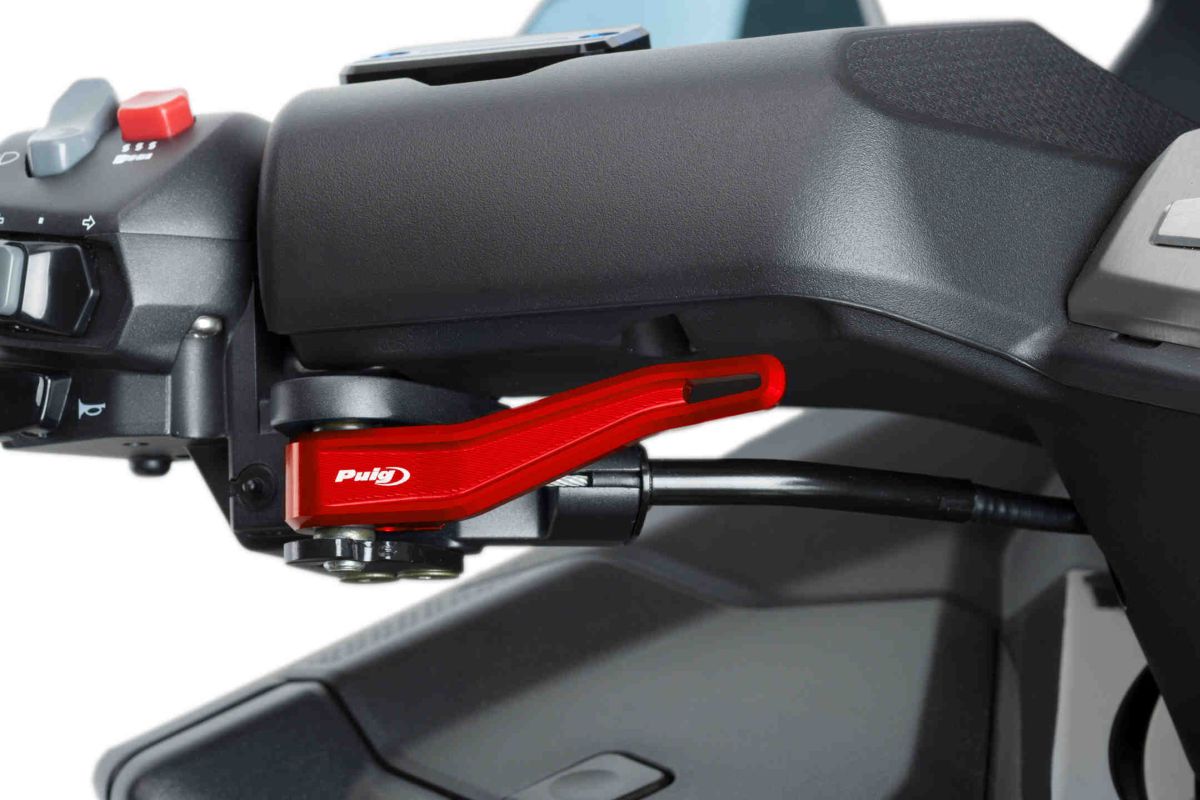 Parking brake lever PUIG 9544R red