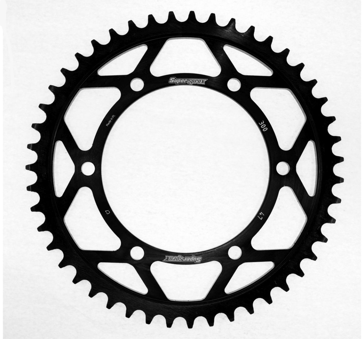 Rear sprocket SUPERSPROX RFE-300:47-BLK black 47T, 525