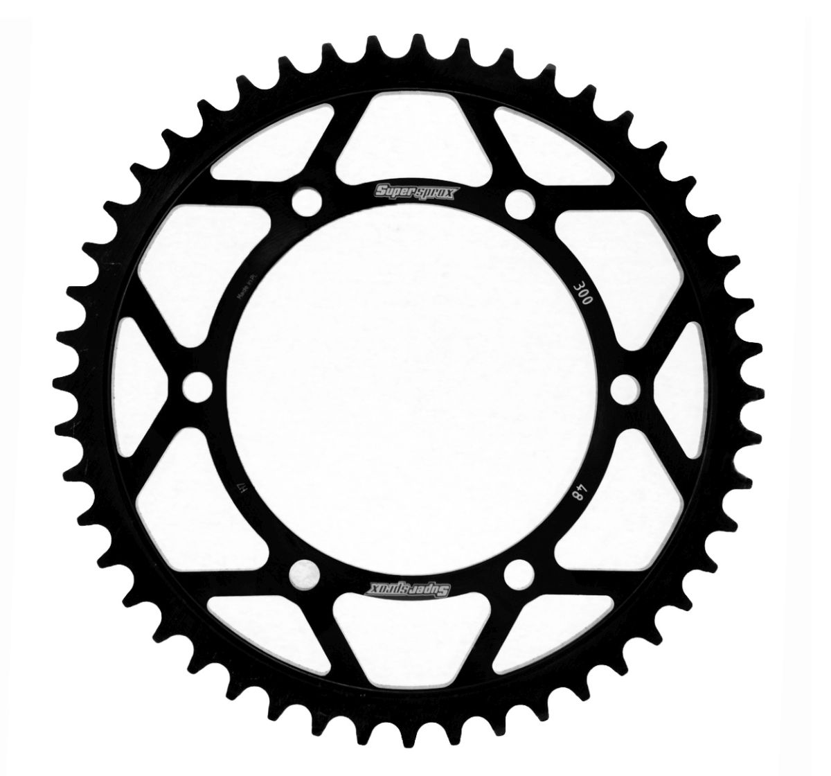 Rear sprocket SUPERSPROX RFE-300:48-BLK black 48T, 525