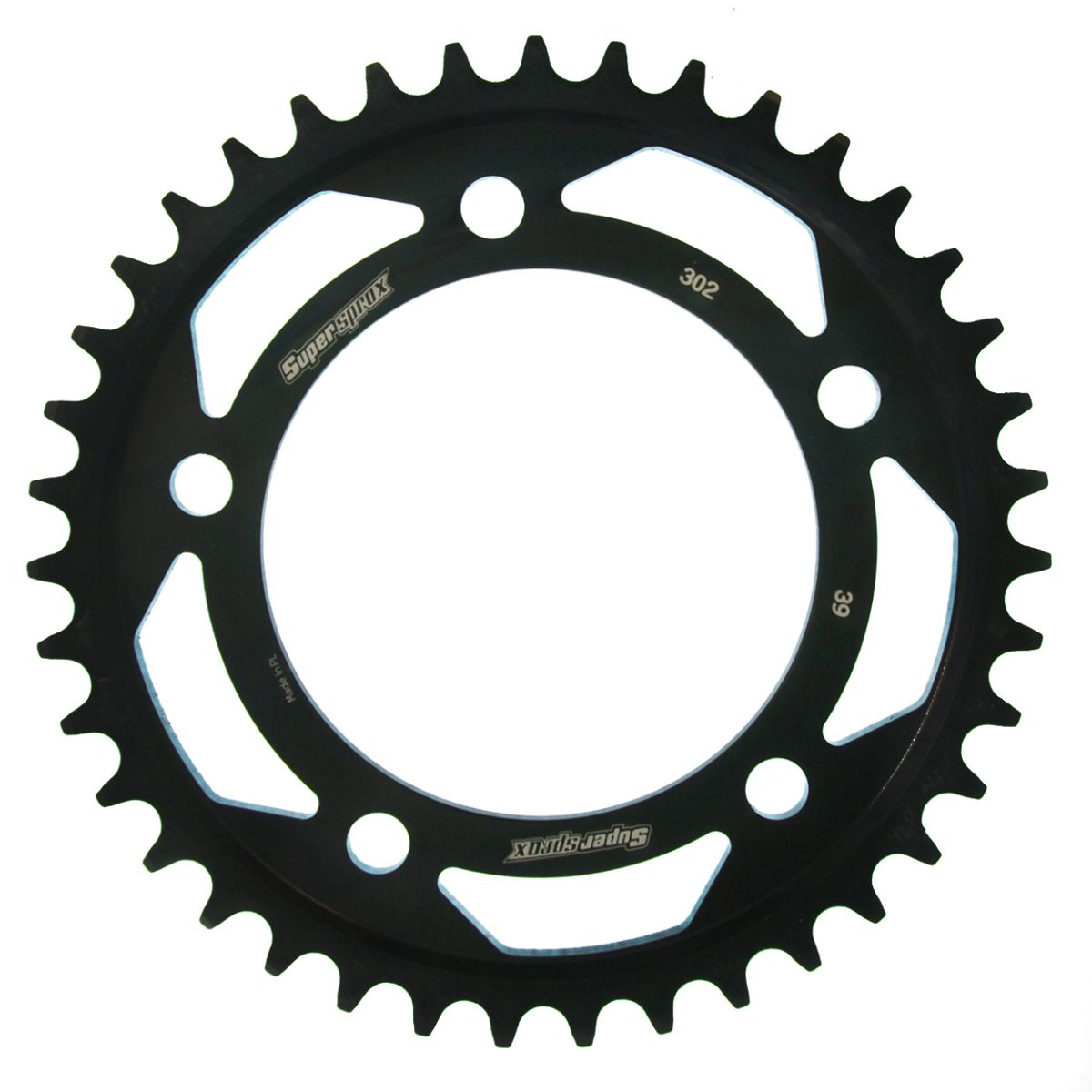 Rear sprocket SUPERSPROX RFE-302:39-BLK black 39T, 530