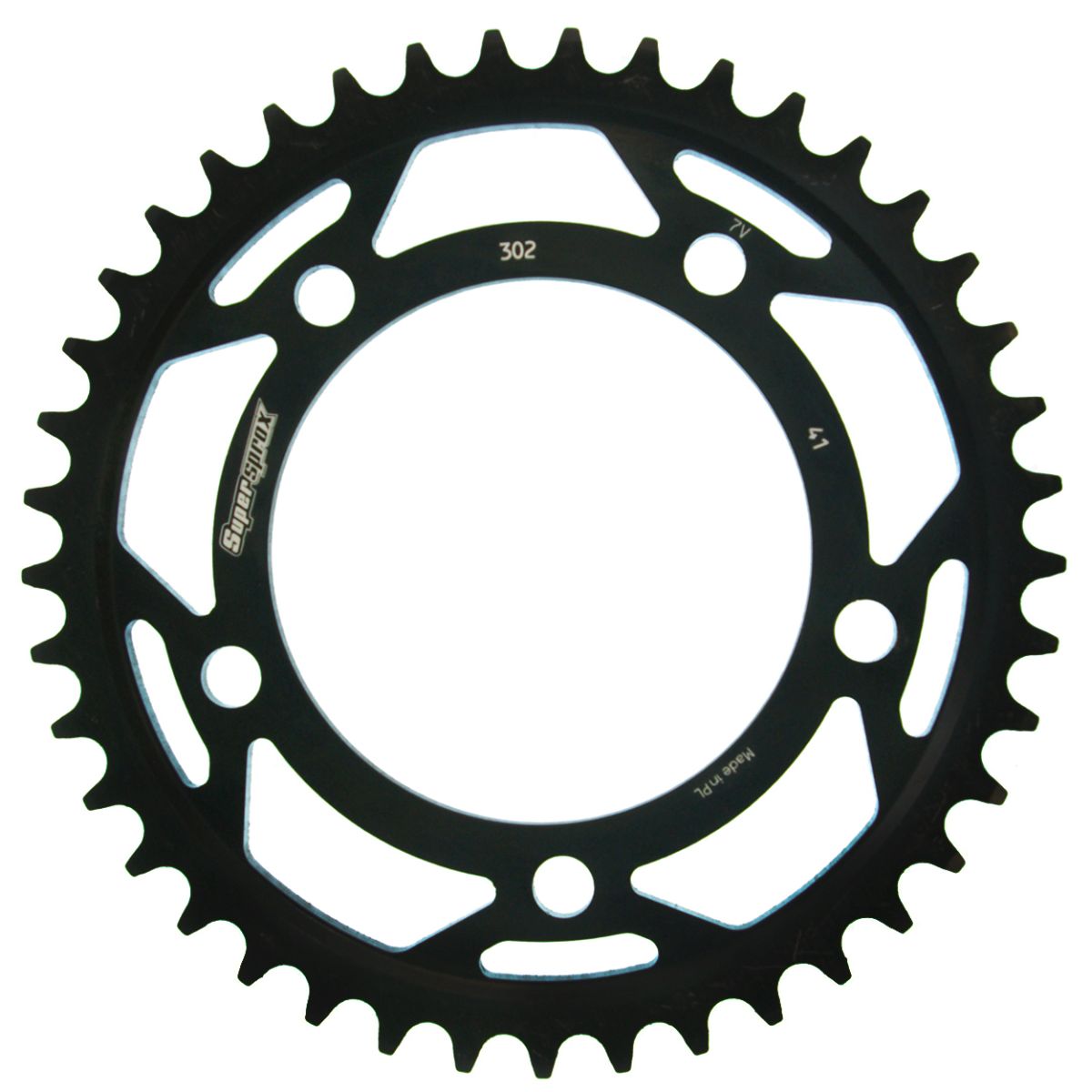 Rear sprocket SUPERSPROX RFE-302:41-BLK black 41T, 530