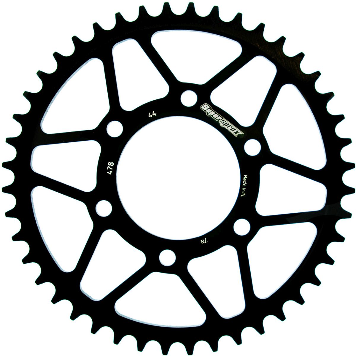 Rear sprocket SUPERSPROX RFE-478:44-BLK black 44T, 520