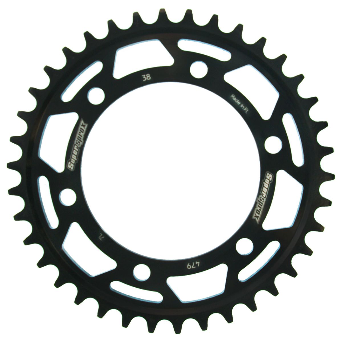 Rear sprocket SUPERSPROX RFE-479:38-BLK black 38T, 530