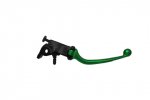 Adjustable folding lever ACCOSSATO aluminium, master cylinder green