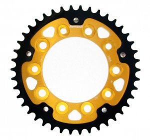 Rear sprocket SUPERSPROX STEALTH gold 42T, 525