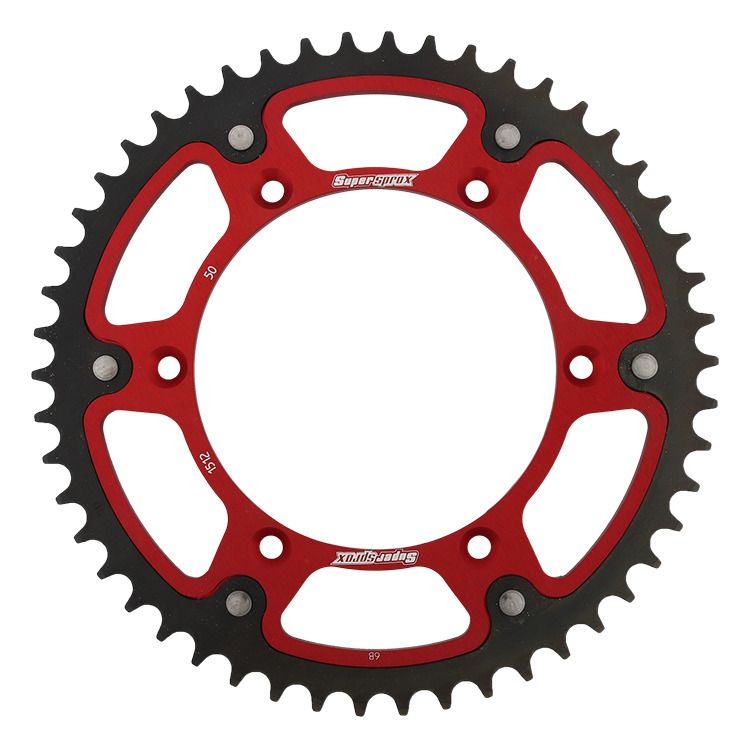 Rear sprocket SUPERSPROX RST-1512:50-RED STEALTH red 50T, 520