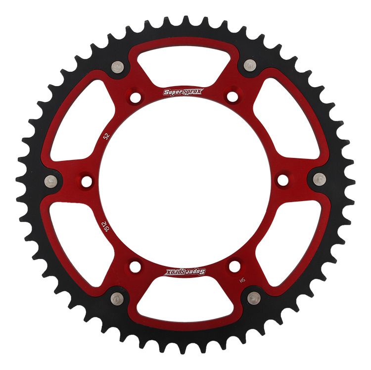 Rear sprocket SUPERSPROX RST-1512:52-RED STEALTH red 52T, 520