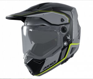 Dualsport helmet AXXIS WOLF DS roadrunner b2 gloss gray XL