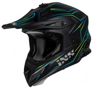 Cross helmet iXS iXS189 FG 2.0 black matt-yellow fluo XS